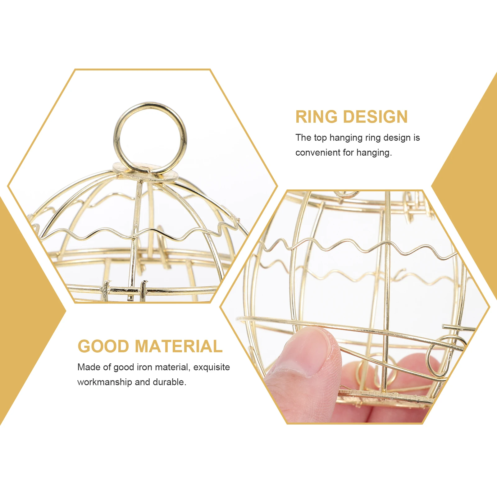 

3pcs Hanging Feeder Suet Balls Holder Outdoor Durable Garden Suet Feeder Decor Wild Bird Lawn Attract Easy Clean