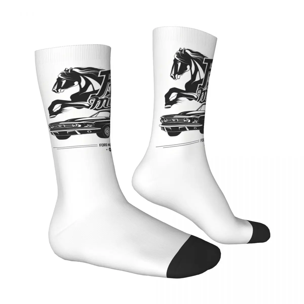 Fords Mustang Stockings car Design Trendy Socks Winter Anti Sweat Socks Men Running Sports High Quality Socks