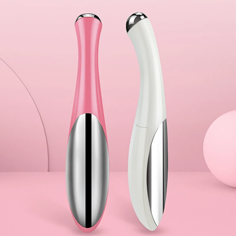 

1 шт. портативная электрическая ручка для массажа глаз, маленькая красота, уход за лицом и глазами, сухой аккумулятор, источник питания, легкий и портативный