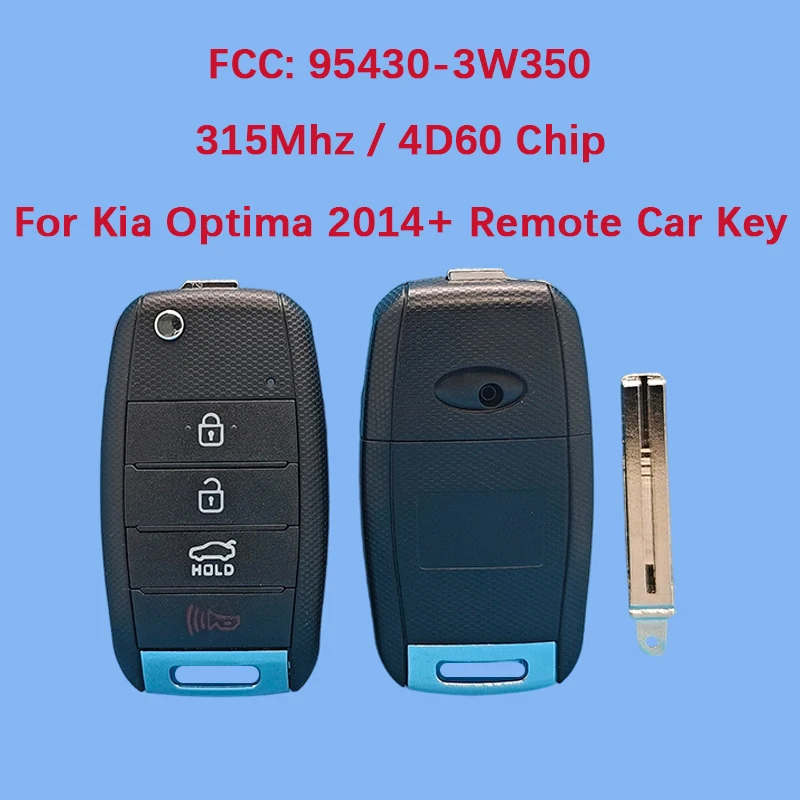 

CN051068 Aftermarket 4 Button Smart Key Fob 315MHz FCC 95430-3W350 4D60 Chip For KIA Sportage 2014-2016