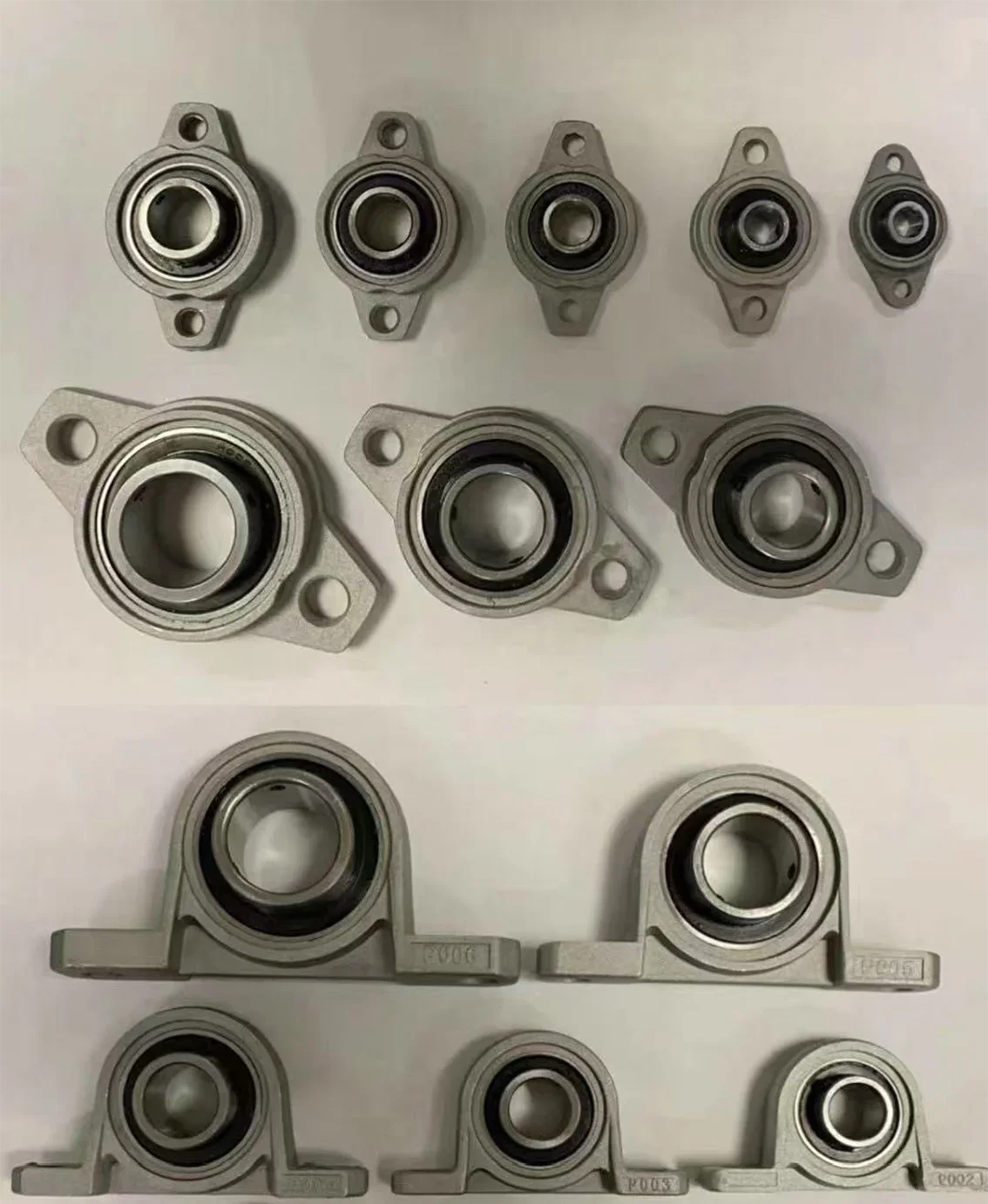 Rodamiento de Bolas Montado en Aleación de Zinc Serie KP KFL, Diámetro Interior de 8/10/12/15/17/20/25/30 mm, Soporte de Eje para Maquinaria Industrial y Proyectos de Bricolaje