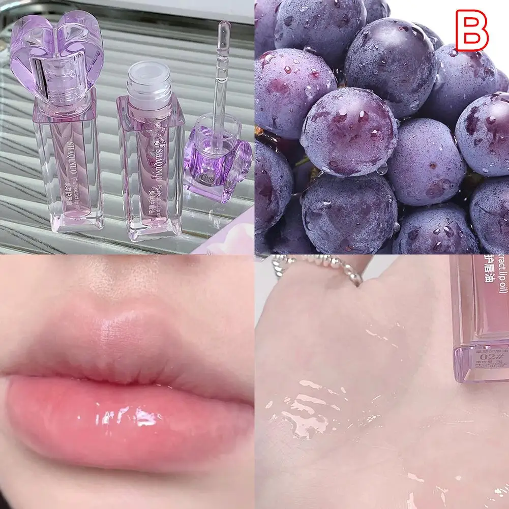 Plump ing Gelee Lip gloss dauerhafte feuchtigkeit spendende transparente Lippen Frauen Pfirsich öl Lippen Wasser Lippenstift Make-up Lichts piegel cosme s6y4