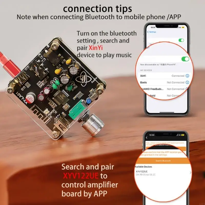 5HA LA01 HIFI Decoding Board Car Radio Module Music Player Support USB Amplifier