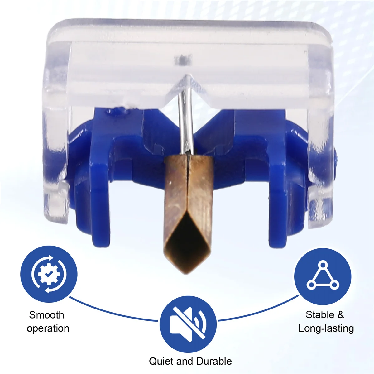 إبرة قلم بديلة ماسية لـ Shure M44-3 N44-7 M44G M44-7 تناسب DUAL M44G، خراطيش LP الفونوغراف الملحقات