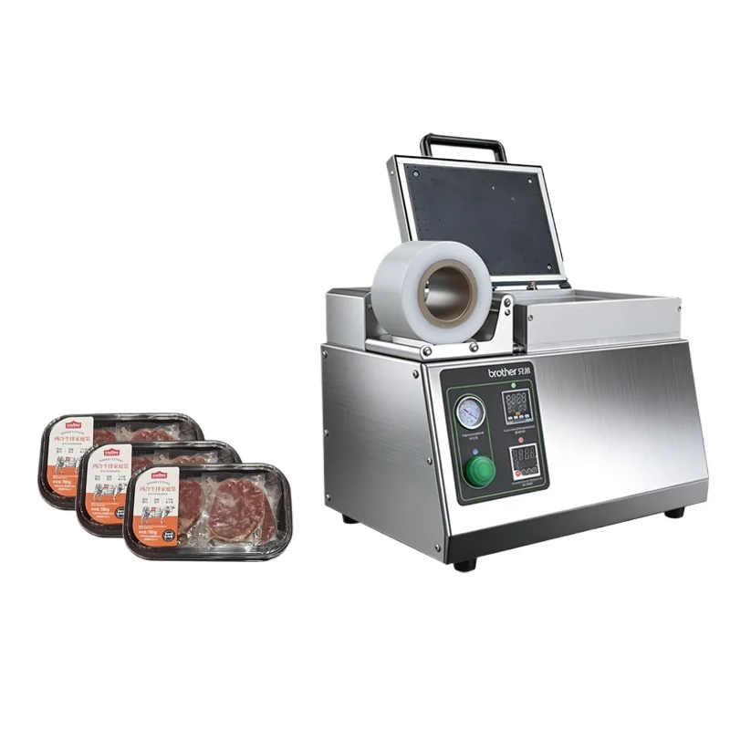 YJQ Vacuum Body Packaging Machine Commercial Automatic Steak Meat Preservation Packaging Laminating and Fresh Locking Machine