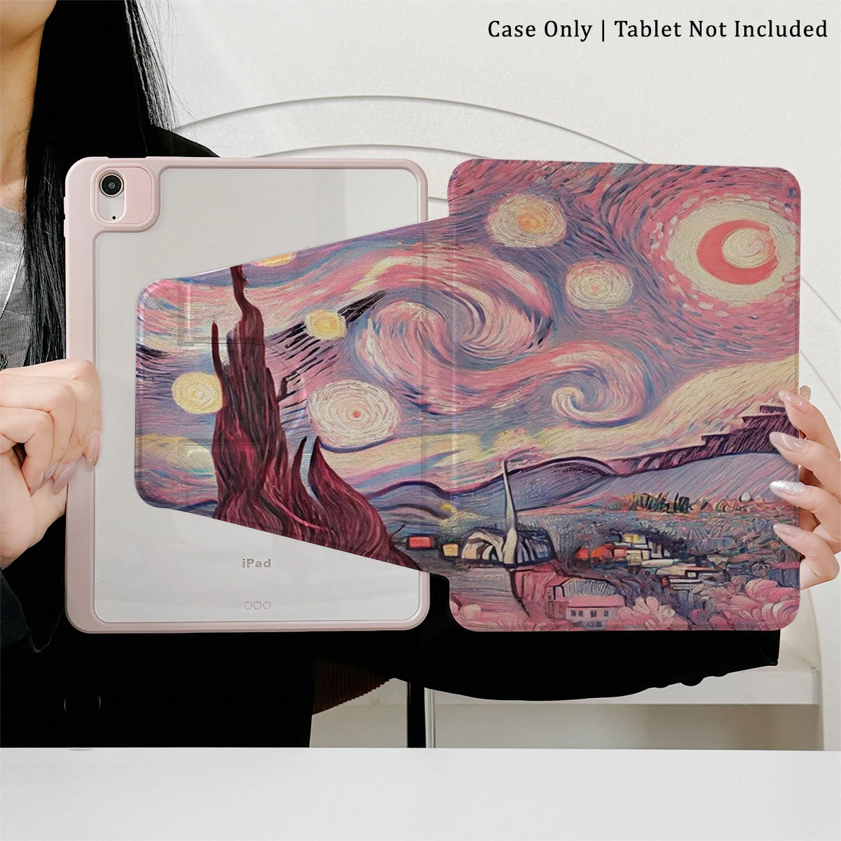 

360 ° Вращающийся складной чехол для легкой защиты вашей подушечки: совместим с iPad Air 6, Air 5,4,10,2024, air m3/a16 2025