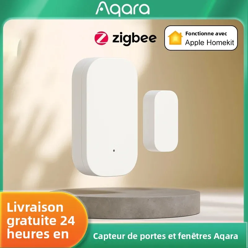 Aqara – capteur de porte fenêtre Zigbee, connexion sans fil, Mini capteur de porte intelligent, Assistant domestique pour passerelle Mijia, application HomeKit