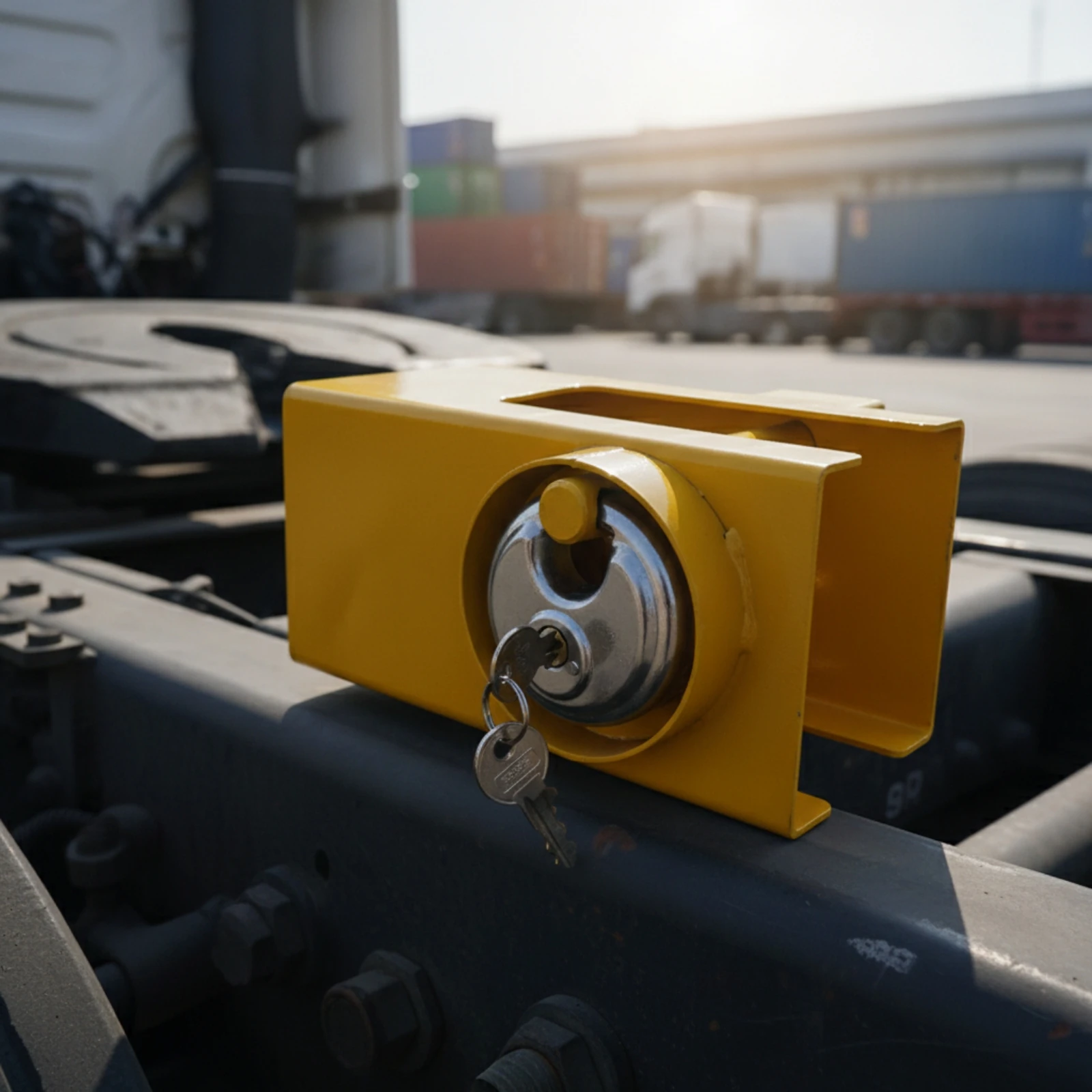 Trailer Hitch Coupler Lock Anti-Theft Trailer Hitch Lock Compact Long-Lasting for Truck Drivers, Parking, Transport