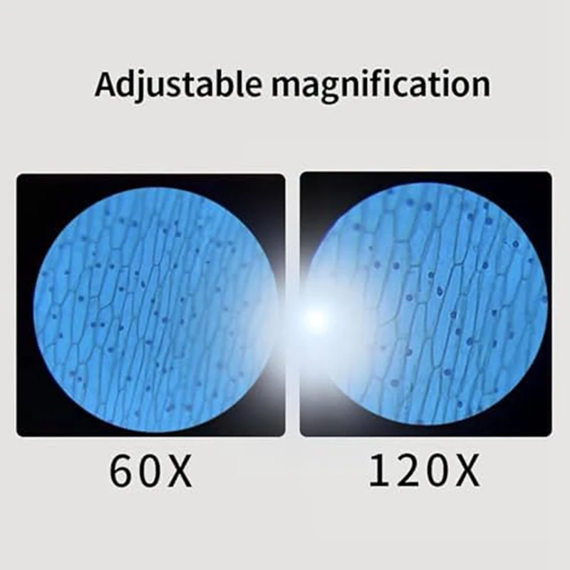 Children's Handheld Microscope, Portable Microscope For Primary And Secondary School Students White Durable Easy To Use image 3