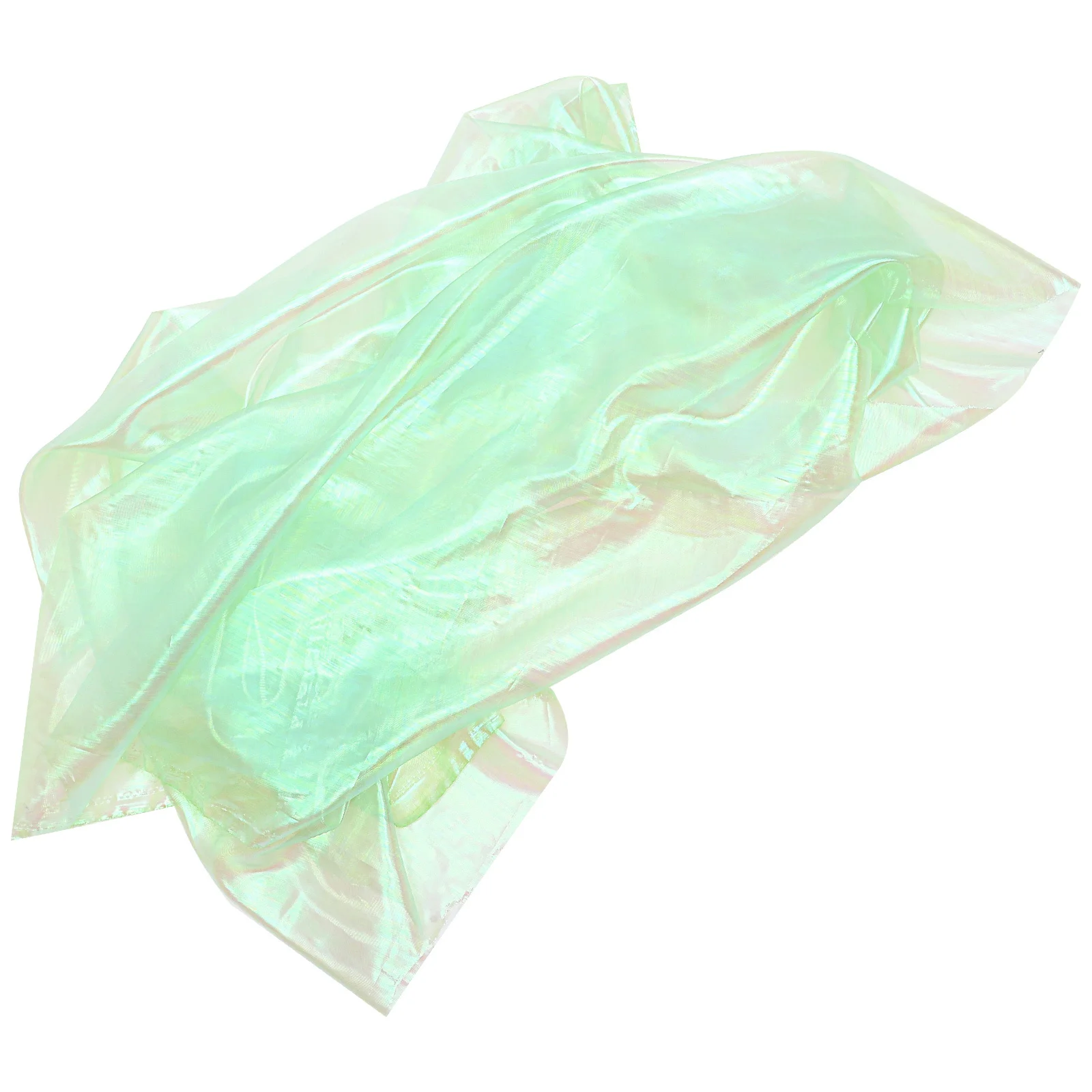 الليزر التدرج الدانتيل الستار قزحي الألوان قماش الأورجانزا للزينة الزفاف خلفية الشاش الدعامة الطرف الحرفية #5