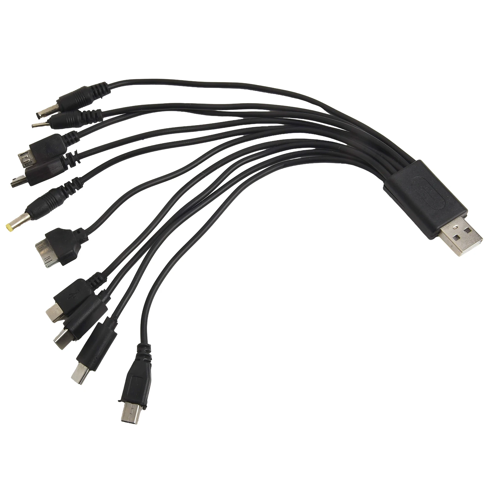 Multiple Device Charging Multi-Device Connector Smooth Power Supply Secure Connection Simultaneous Charging Black Home Use
