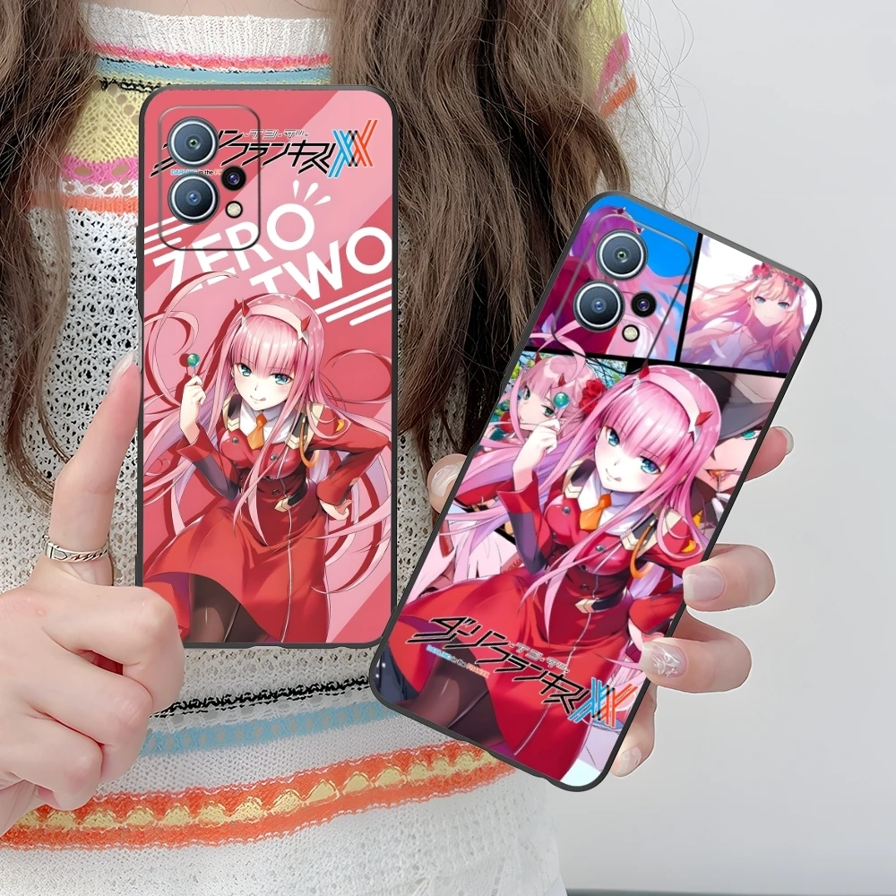 Darling FranXX Zero Two Mobile Cell Phone Case for Huawei P60 P50 P40 P30 P20 P10 P9 P8 Pro Lite Plus Black Phone Cover Shell