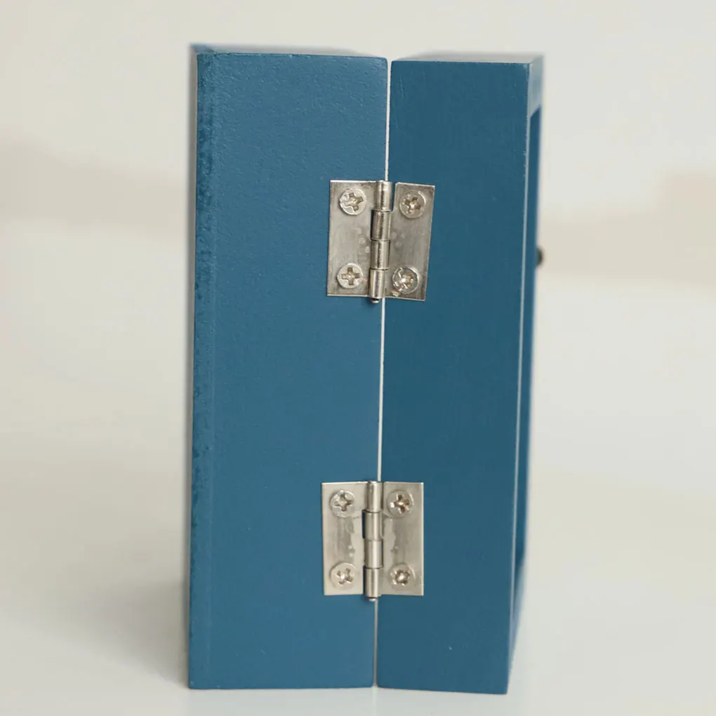 Blue Children Bookshelf Display Cabinet Stress Relieving Miniature Art Or Anyone Seeking Stress