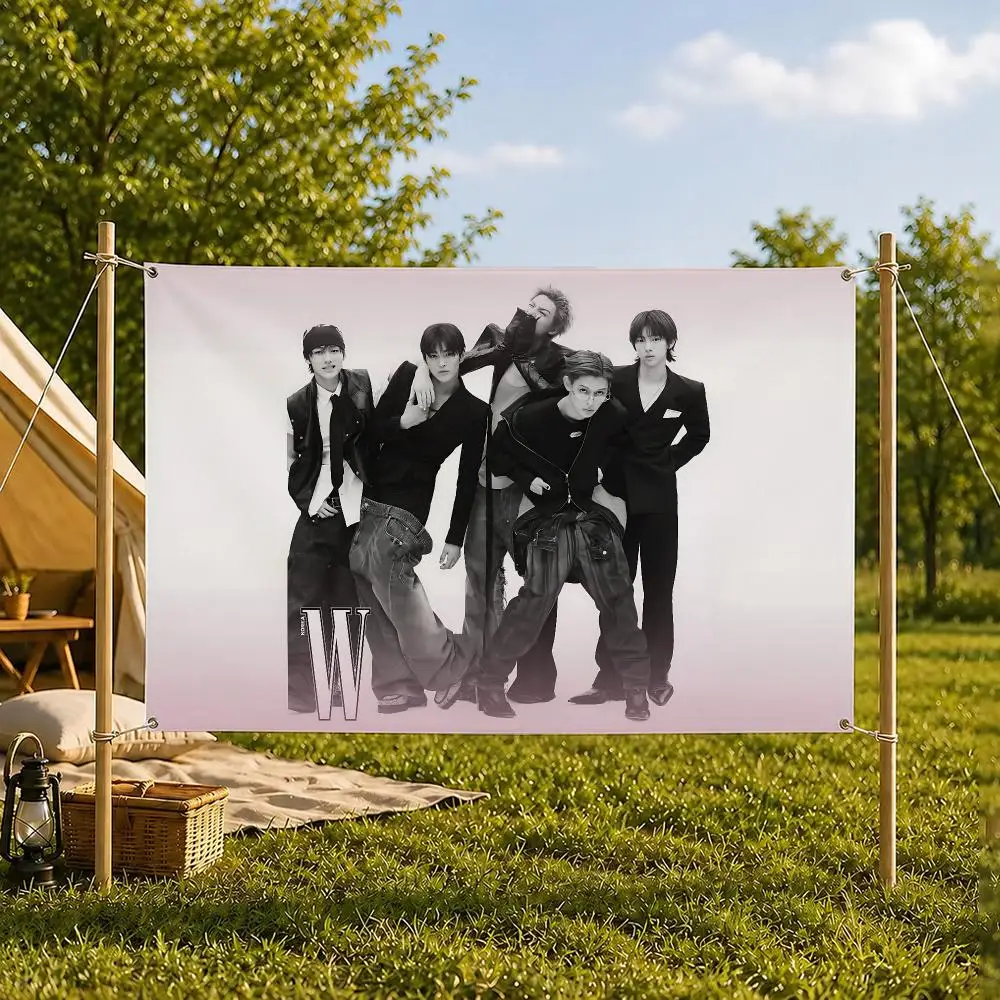Pop-Band CORTIS Flaggen, Zimmer, Schlafzimmer, Zuhause, Außenbereich, Wandbehang, Konzert, bedruckter Hintergrund, Dekoration, Kunst, Banner – Detail 7