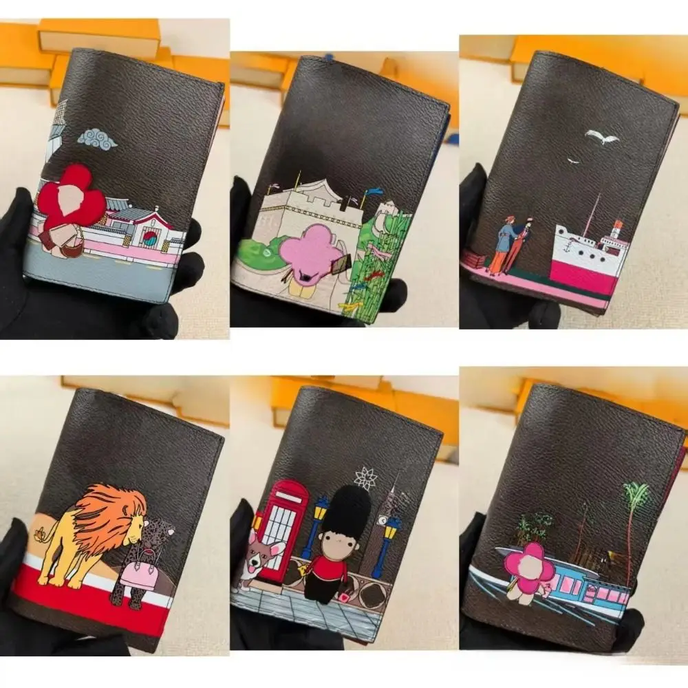 حامل جواز سفر أنيق قابل للتنفس، متعدد الوظائف، مقاوم للاهتراء، حقيبة بطاقات صغيرة مقاومة للماء، حافظة واقية للسفر