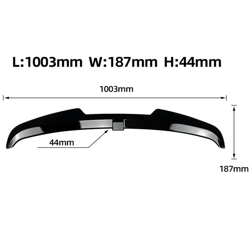 Maxton Style Rear Roof Spoiler Splitter Rear Trunk Lip For Audi A3 S3 RS3 8Y 5Door Sportback 2020-2024 Cap Car Accessories