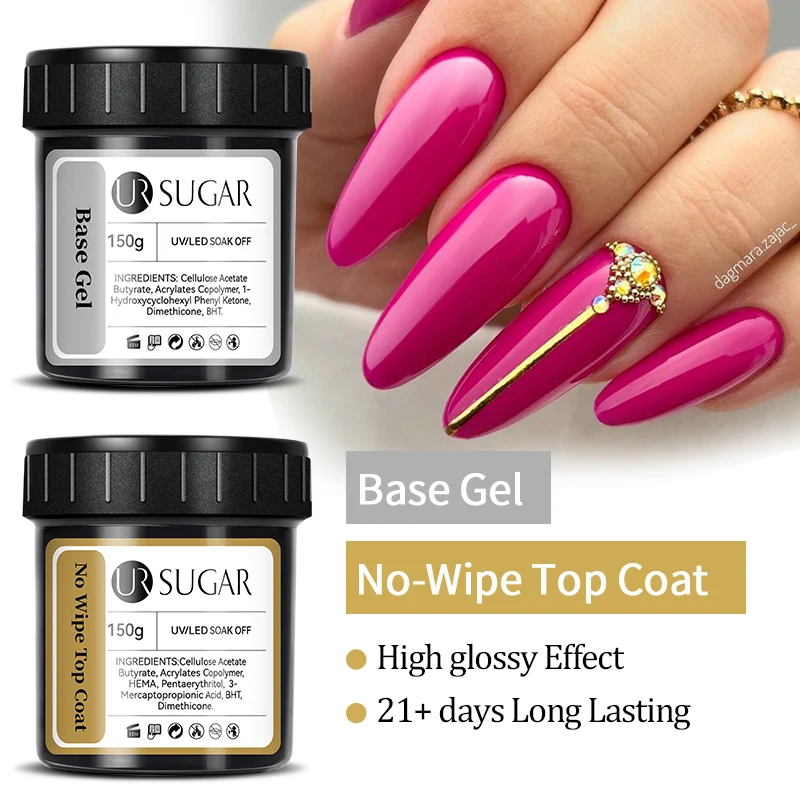 UR SUGAR 150g Functional Nail Gel Polish Semi Permanent Repair Fiber Rubber Base Nail Repair Gel Acrylic Nail Art Manicure