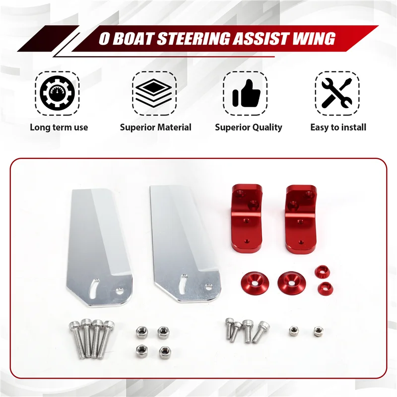 

ABXE-Turn Fin 95Mm Length Adjustable Aluminum Turn Fins For RC Offshore Boats, Racing O Boats ,Remote Control Boats Parts