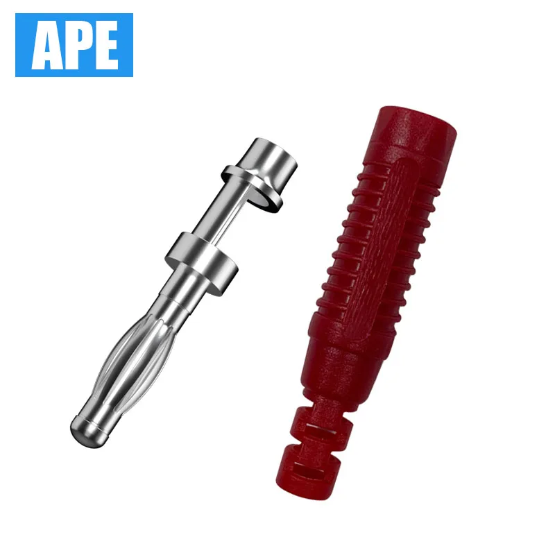 Imagem -02 - Banana Plug Solda Conectores Conectores Masculinos Faça Você Mesmo Adaptadores para Teste Multímetro Cores mm 10pack