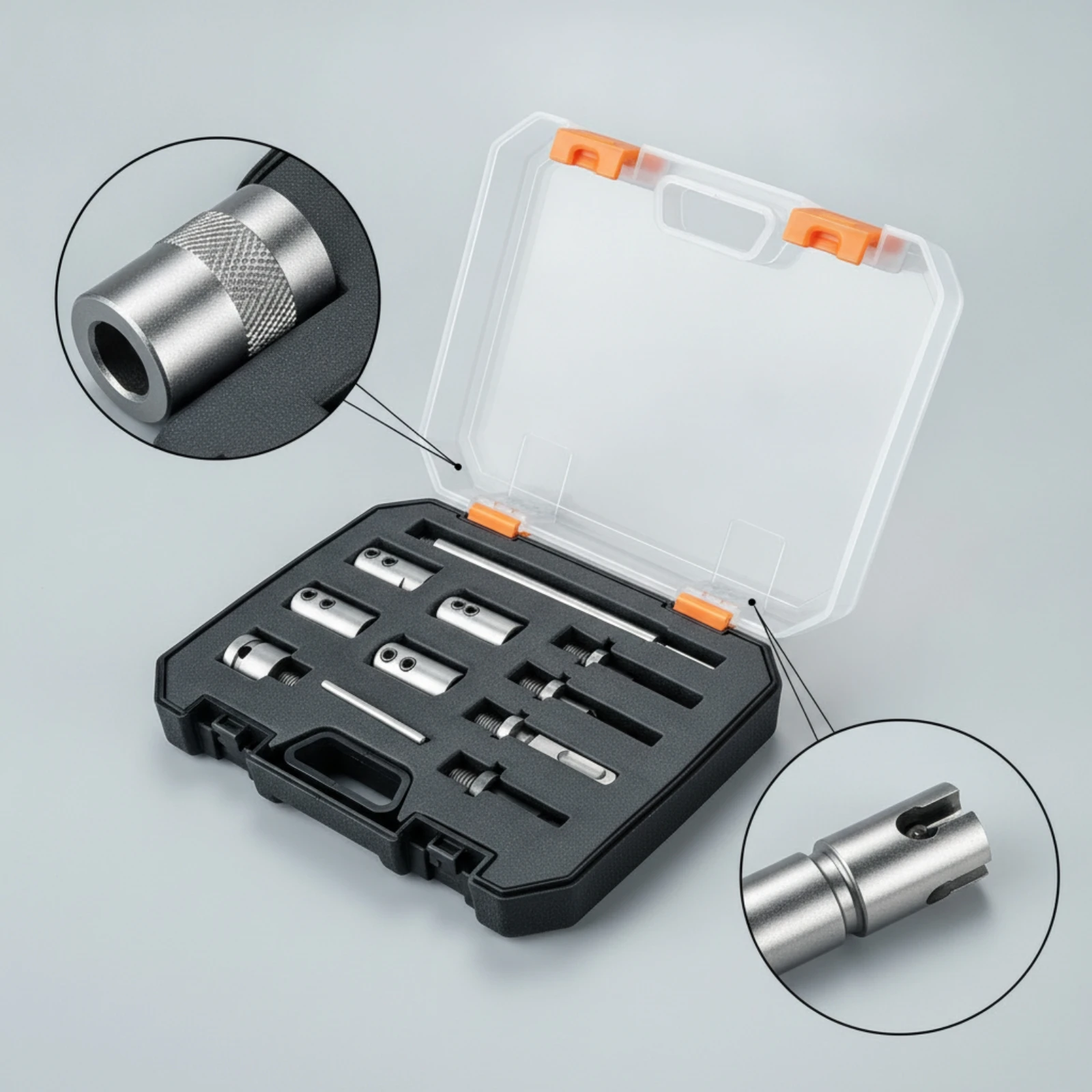 11 Pieces Extension Rod Adapter Set Multifunction Socket Adapter with Extension Rod Tool Accessories Multi Size Hardware