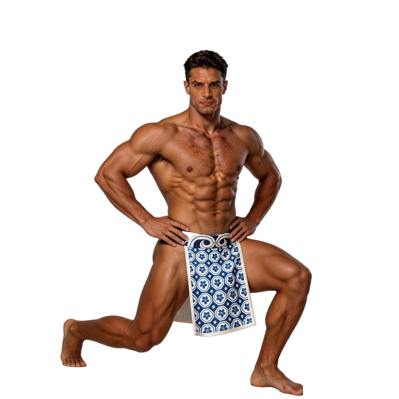 

Mens Japanese Sumo Loincloth Briefs Low Rise Traditional Printed Hollow Out Fundoshi Style Underwear Panties Nightwear Clubwear