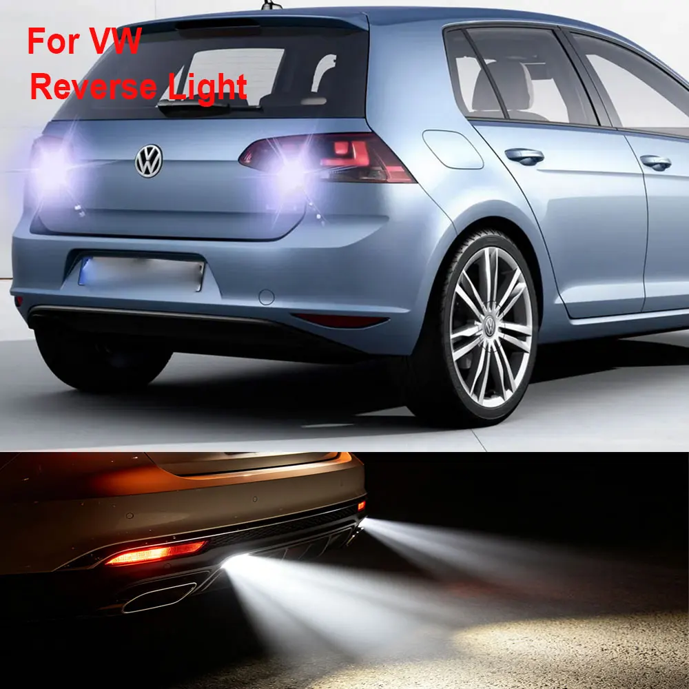 

2PCS Reverse Light Back Up Lamp For VW Golf 7 Passat Tiguan Beetle Scirocco Sharan Touareg Touran UP W16W T15 912 LED Canbus