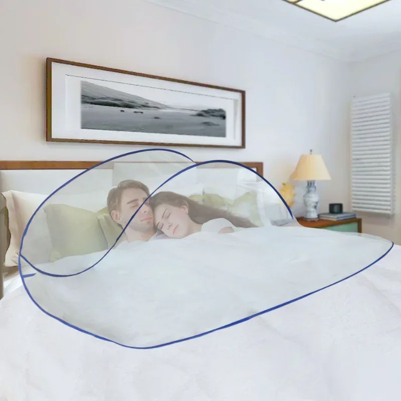 Summer Sleeping Anti-mosquito Artifact Household Going Out Travel Foldable Double Couple Anti-mosquito Mosquito Net Bed Curtain