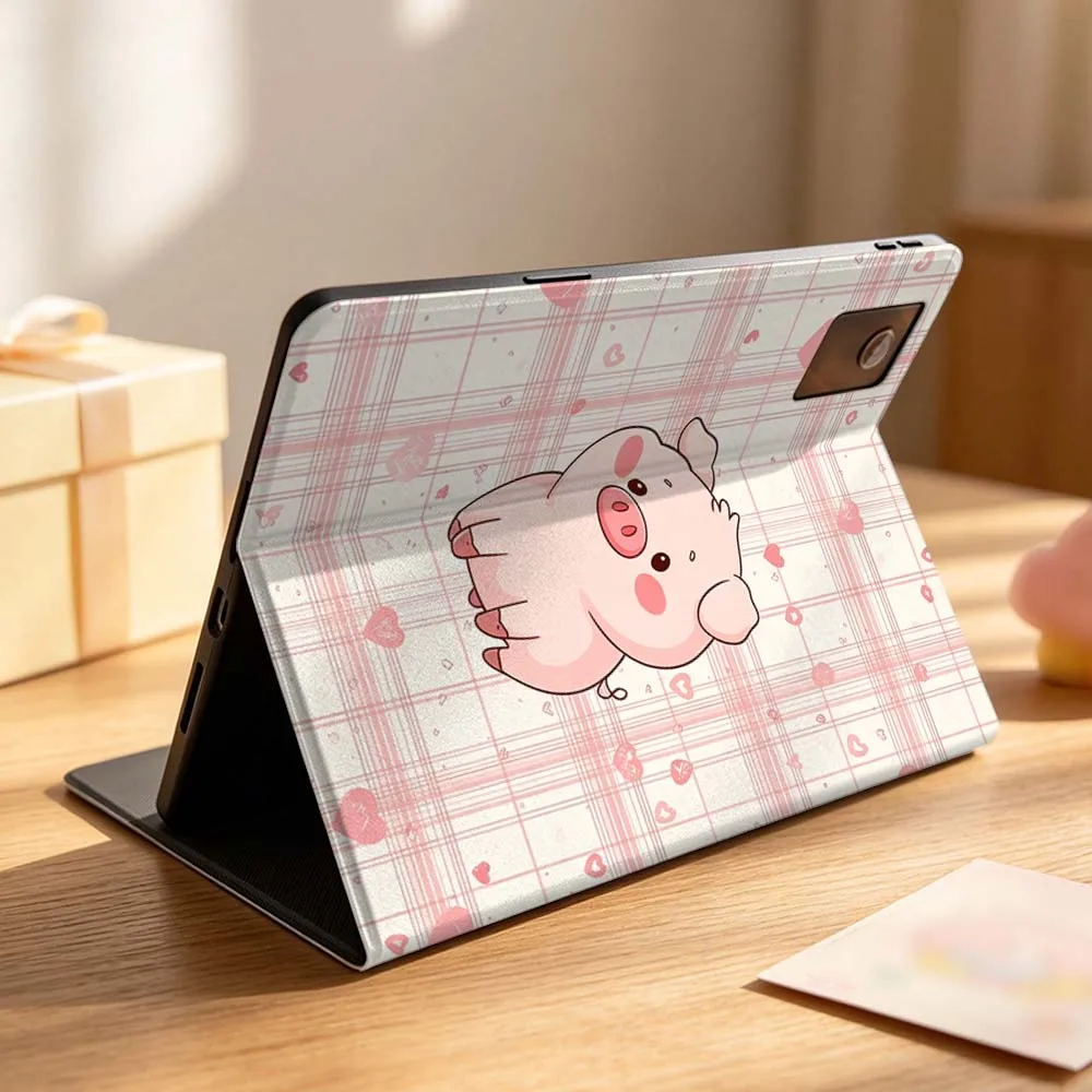 Luxury Cat Dog Pig Case For Lenovo Idea Tab K10 M10 P11 P12 Xiaoxin Pad Pro GT Plus 10.6 11 11.1 inch 2025 Folding Tablet