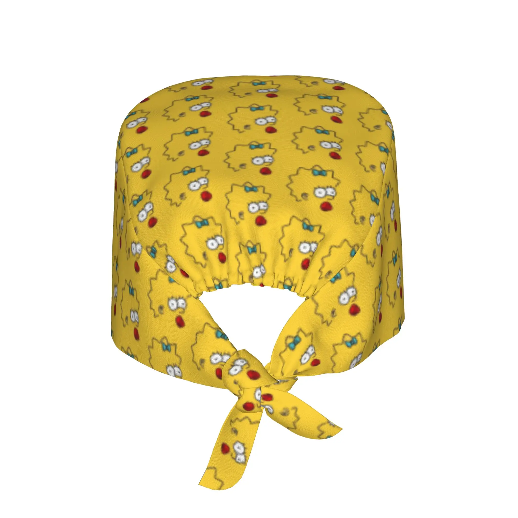 Custom S-Simpsoned Cartoon Working Cap Surgical Hats Women Men Homer Manga Operating Room Cap Operator Hats Lab Works Hat