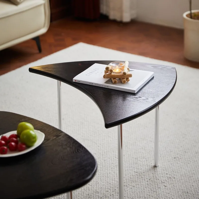 

Modern Minimalist Coffee Table Elegant Small Side Table Nordic Aesthetic Space Saving Table Basse Furniture Decoration