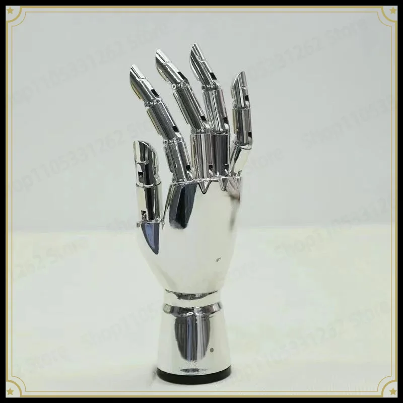 Clothing Store Ornament Studio Electroplating Hand Model Props Window Display Joint Prosthetic Hand Model