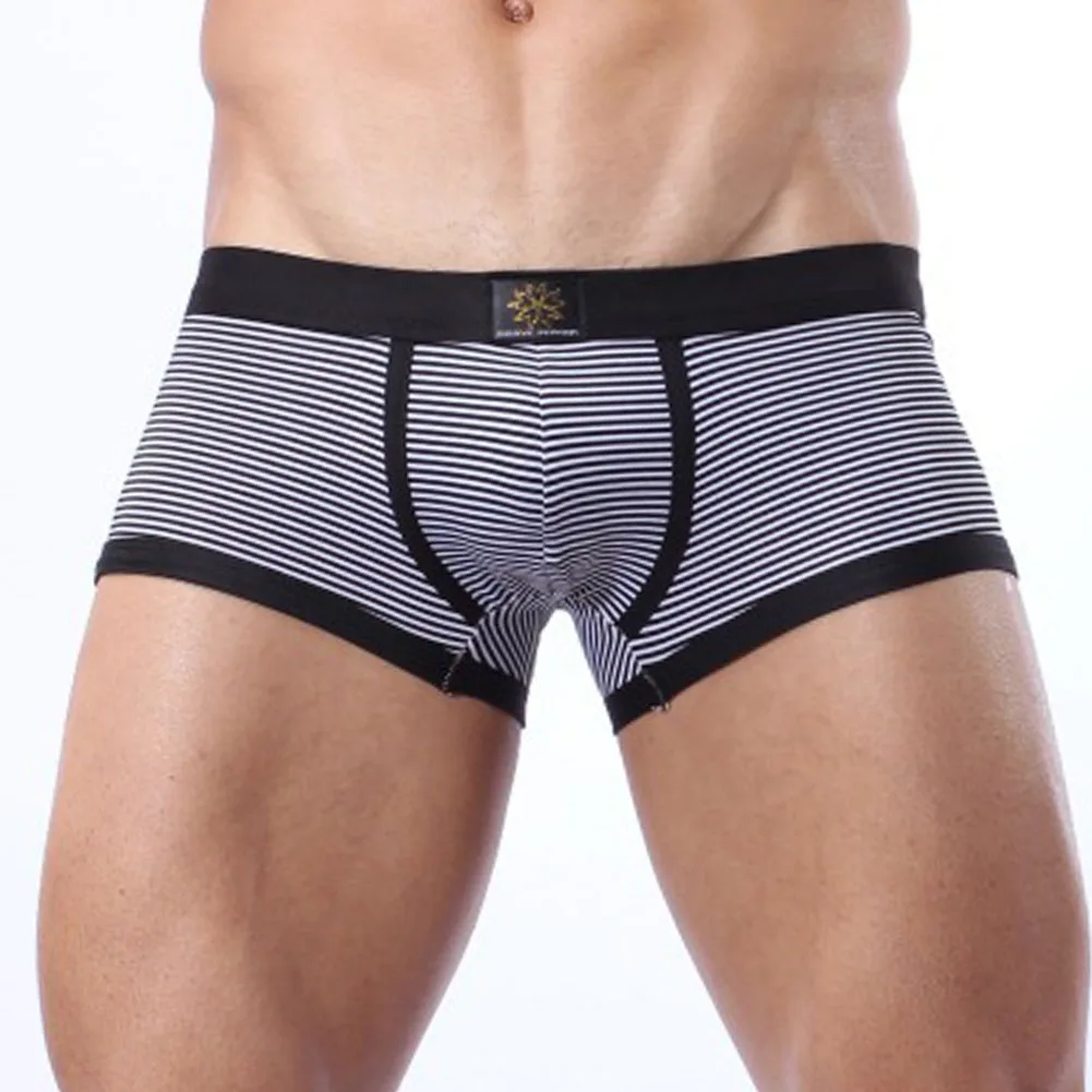

Comfortable Lounge Black Breathable Boxers Pouch Style Underpants Boxers Comfortable Male Briefs 5 Spandex Blend