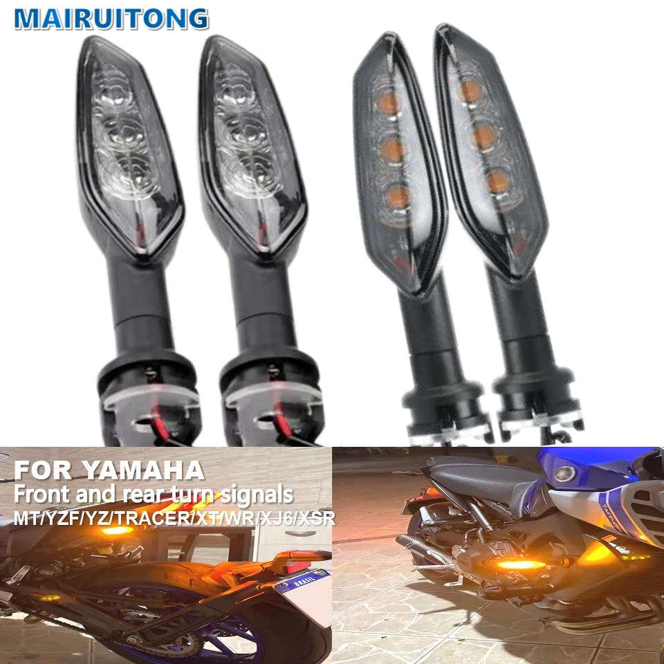 

MT03 LED Front and Rear Turn Signals For YAMAHA YZF R15 R25 R3 R125 MT25/15/07/09/10 XJ6 FZ6 Motorcycle Parts Directional Lights