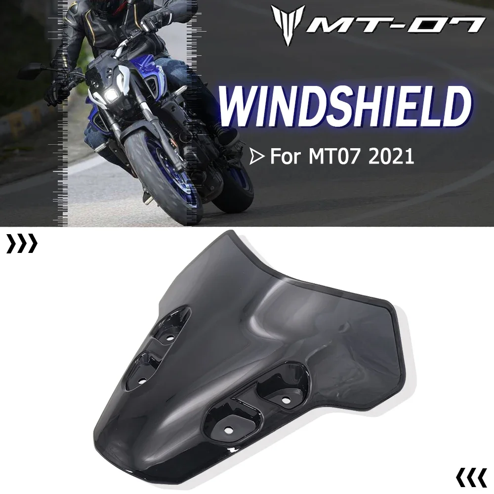 

Motorcycles Accessories Windshield Windscreen Air Wind Deflector For Yamaha MT-07 Tracer 2021