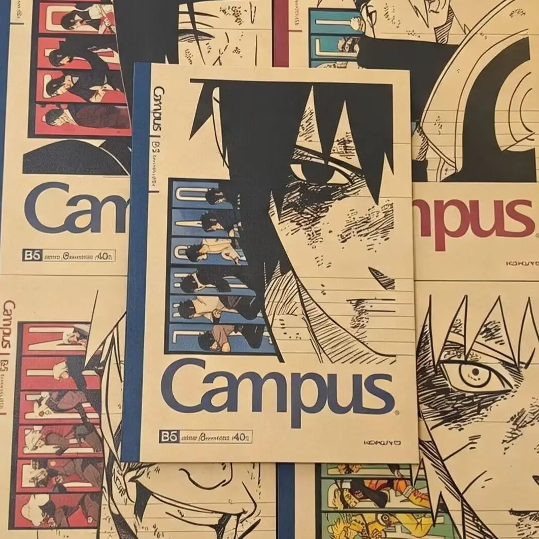 New style Birthday Gift In Stock-Kokuyo Japan Naruto Shippuden Campus Stylish Notebook for School and Writing New style In Stock