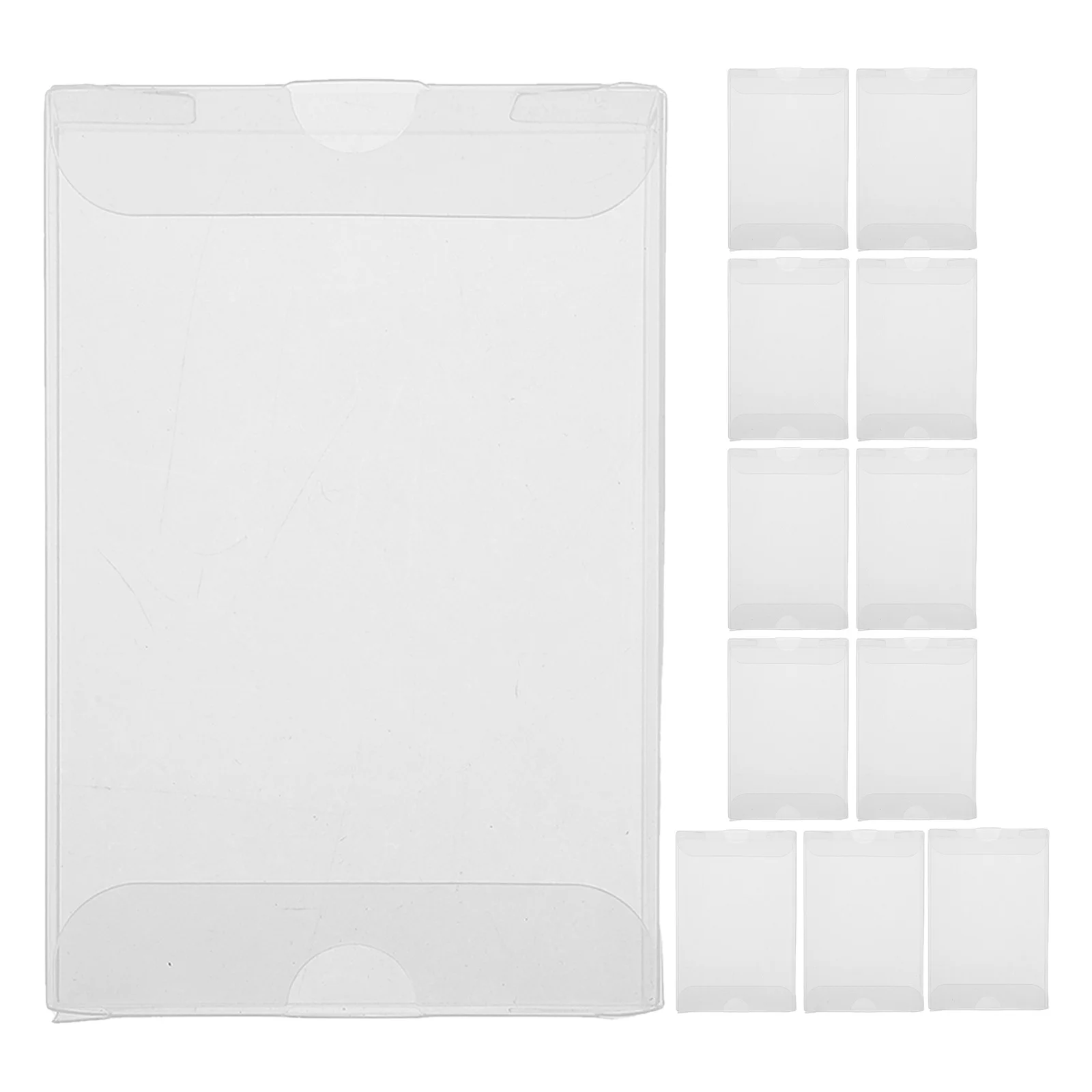 

12Pcs Clear Plastic Cassette Tape Organizer Box PVC Dustproof Moisture Resistant Audio Tape Storage Display Case 4.3x2.8inch