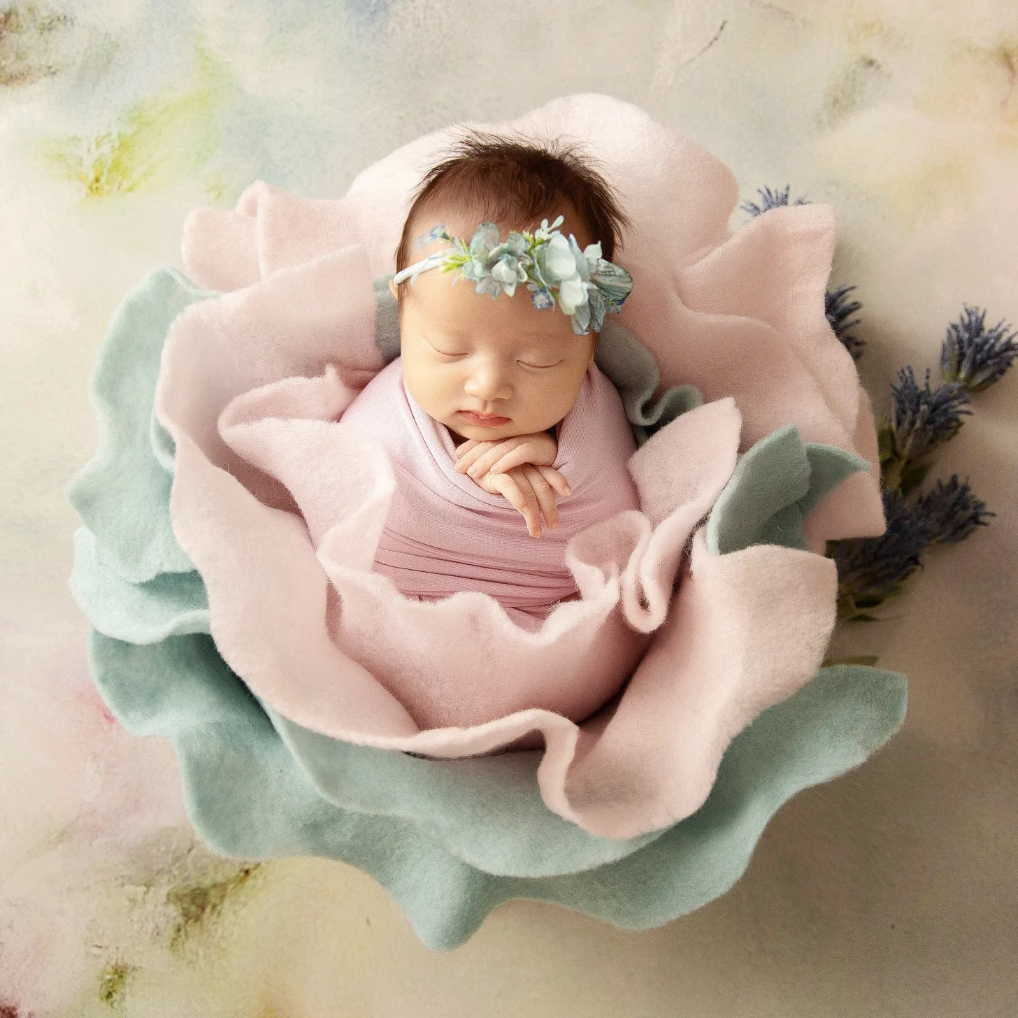 23 Colors Wool Fluff Felted Newborn Photography Props Natural Newborn Layer Fluffy Stuffing for Baskets Baby Posing Blanket