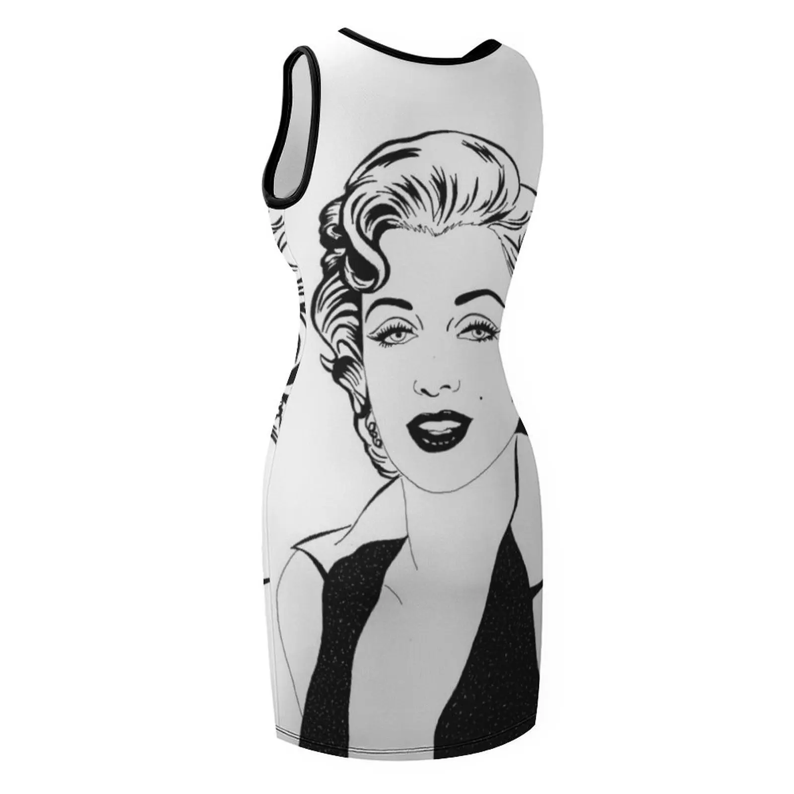 فساتين صيفية بدون أكمام من BLONDE B&W فساتين سهرة للحفلات الراقصة أطقم نسائية أنيقة بدلة نسائية صيفية #5