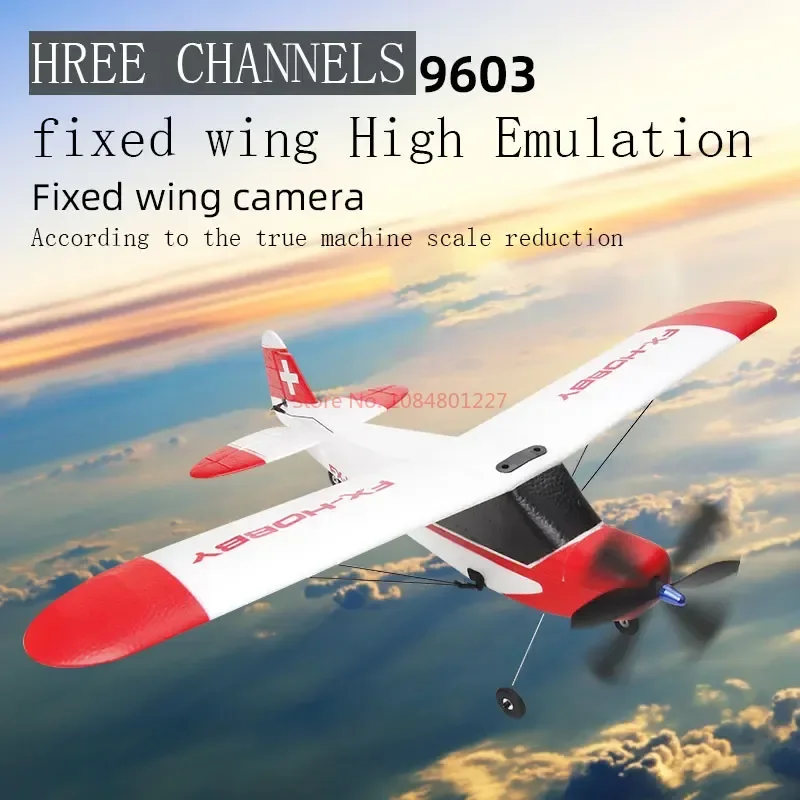 J3 Rc Plane 2.4ghz 3ch Fx9603 Epp 520mm Fixed Wingspan Rc Electronic Remote Control Glider Aircraft Toy For Boys Children'S Gift