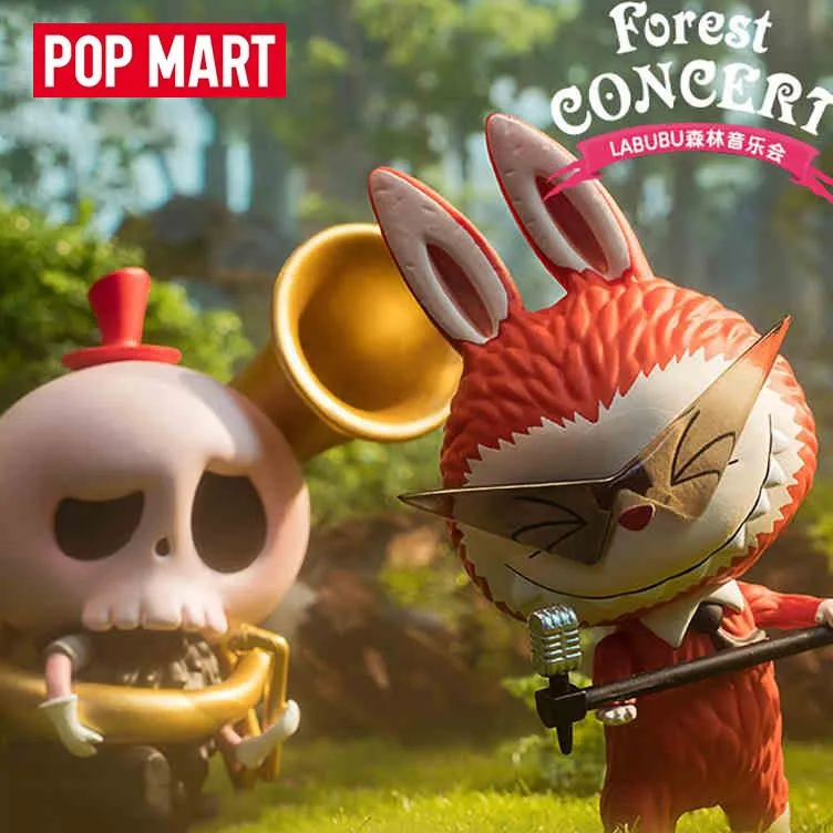 Pop Mart Labubu Forest Concert Blind Box Guess Bag Mystery Box Toys Doll Cute Anime Figure Desktop Ornaments Gift Collection