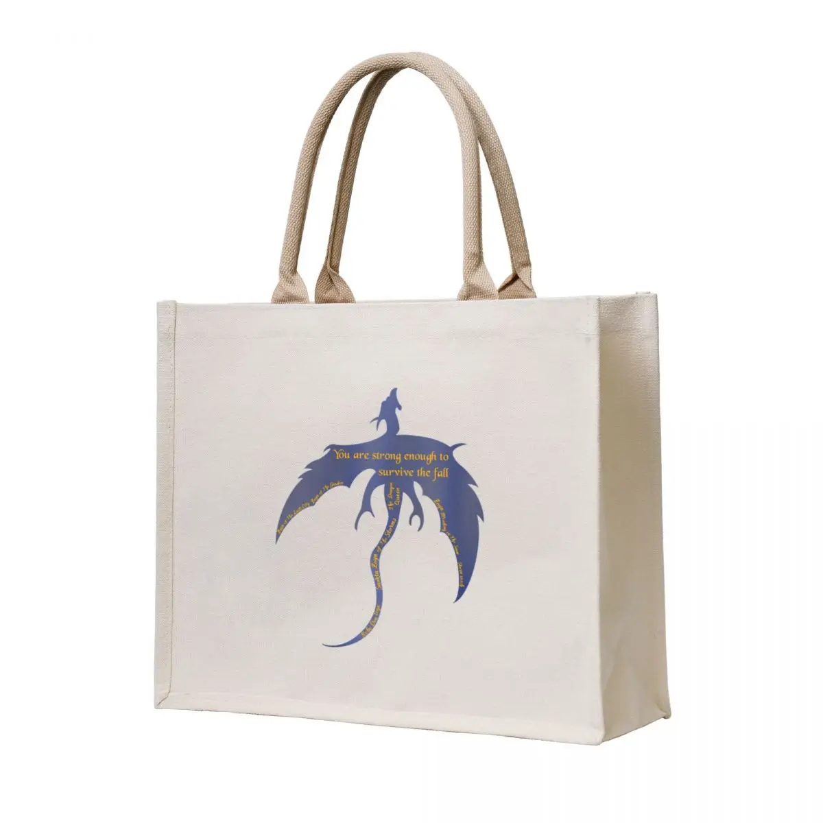 

You are Strong Enough to Survive the Fall Quote Tote Bag Fabric bag custom fabric bag bags woman 2025 Handbags women