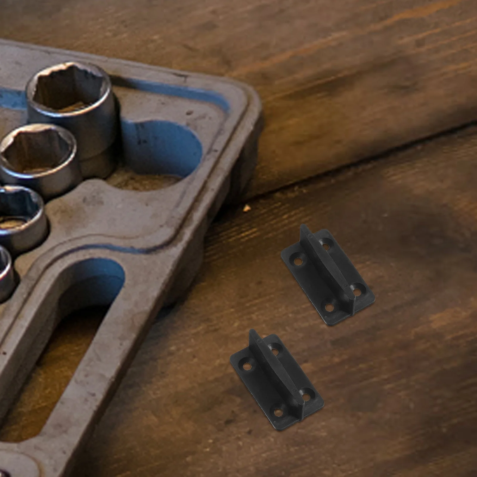 

4Pcs Sliding Door Floor Guide Plastic Bottom Track for Barn Closet Pocket Doors Smooth Operation Stable Mounting Hardware