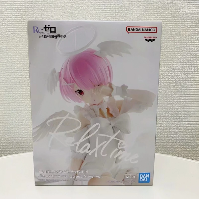 Bandai In Stock Banpresto Relax Time Anime Re: Life A Different World From Zero Rem Ram Sweet Angel Ver. Action Figures Model - view 3