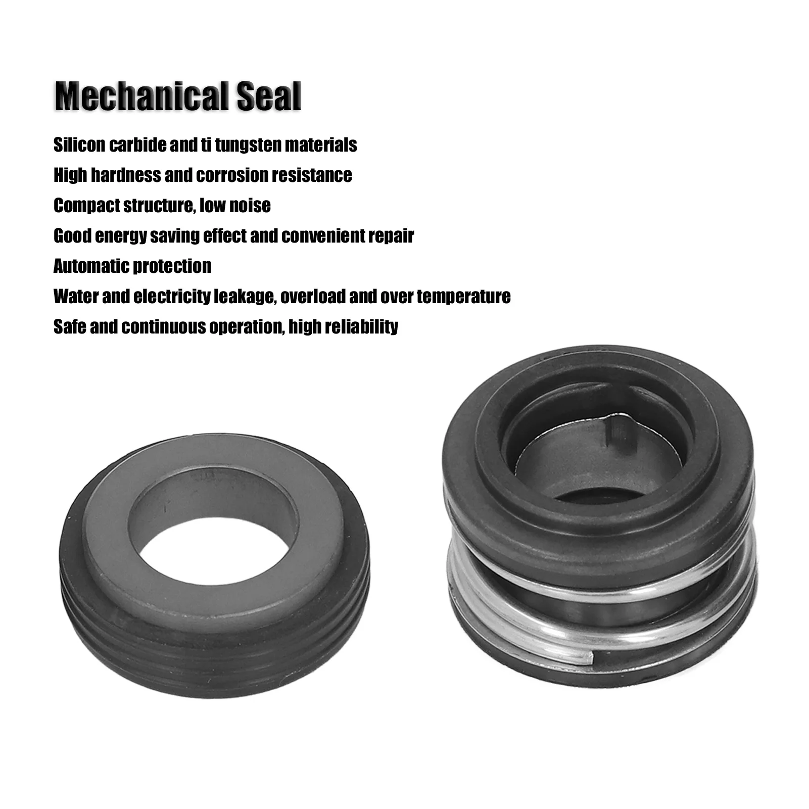 Kit de resorte de sello de bomba de agua circulante de carburo de silicio de repuesto de sellos mecánicos 520-5/8