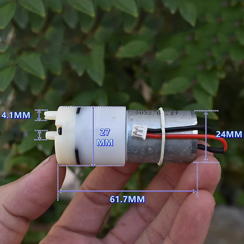 

JQB370-3E DC 3V 3.7V Small Mini 370 Motor Diaphragm Vacuum Pump Negative Pressure Suction Pump DIY Inflator Monitor