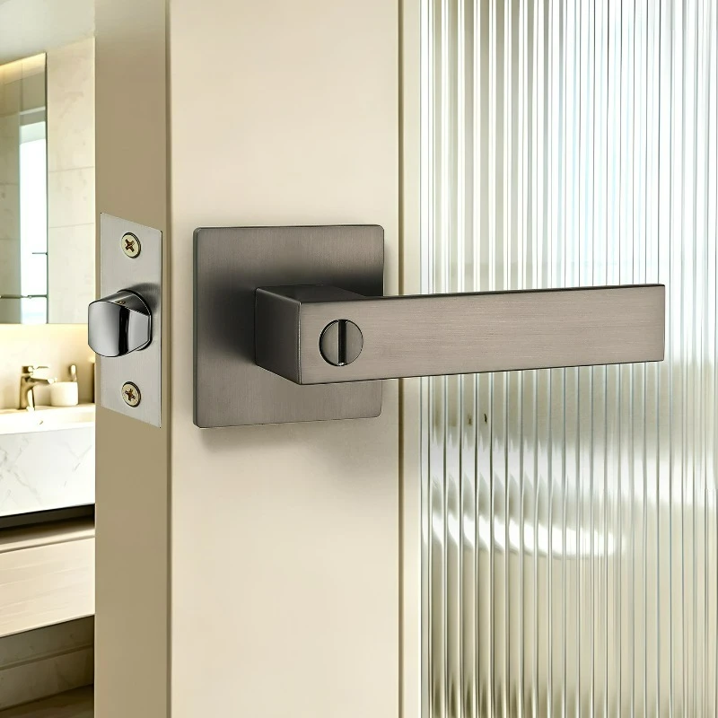 Bathroom, Kitchen Door Lock, Light Luxury Anti Reverse Lock, Bedroom, Children's Room, Mechanical Silent Single Tongue Door Lock