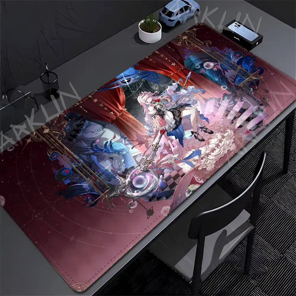 

Cute Hiyuki Danya Wuthering Waves Mouse Pad Large Computer Office Game XXL Anti-slip Gaming Keyboard Mousepads Long Desk Pads