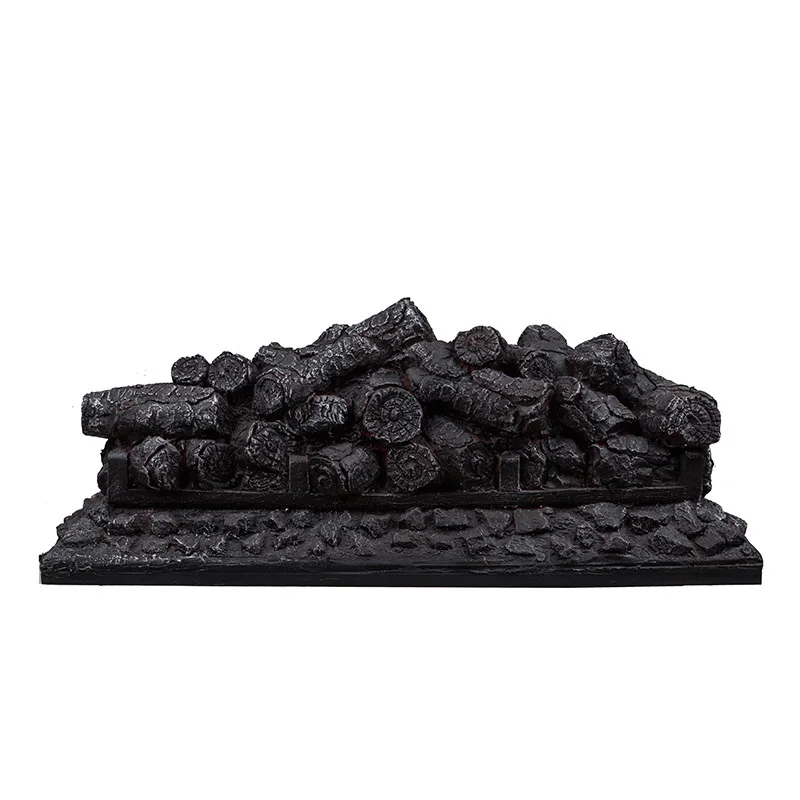 Electric Fireplace Log Set Simulated charcoal fire pile Fireplace Insert,Crackling Sound, Remote Control