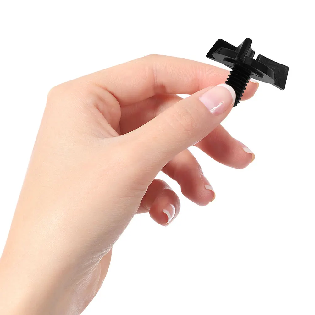 

20pcs Visor Screws Plastic Motorcycle Replacement Fasteners Universal Fit Easy Install Black Accessories