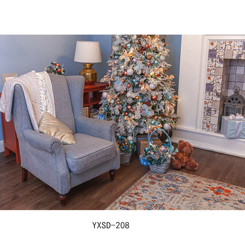 Рождественский фон для фотосъемки в помещении, камин, детский портретный фон для фотостудии, реквизит 21712 YXSD-07